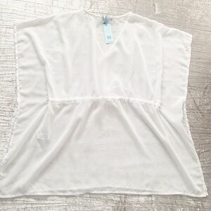 ELLEN WEAVER Women's Sheer Swimsuit Cover Up Size Medium